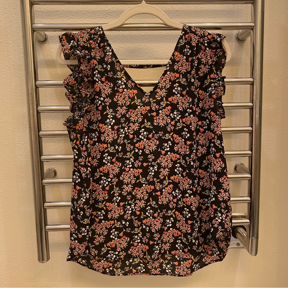 LOFT flutter sleeve blouse, size medium.